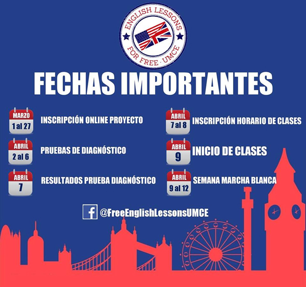 UMCE &mdash; fechas ingles f8c