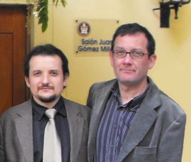 Foto archivo: Académico Luis Flores junto al investigador responsable, Germán Manríquez (Universidad de Chile)