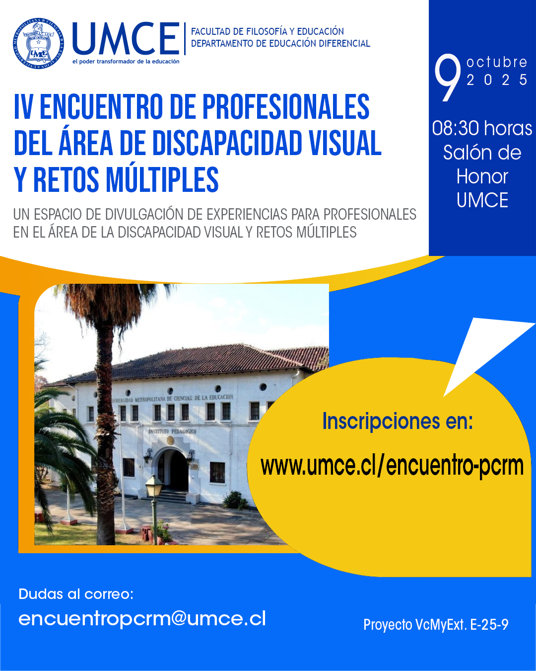 IV Encuentro de profesionales del área de discapacidad visual y retos múltiples