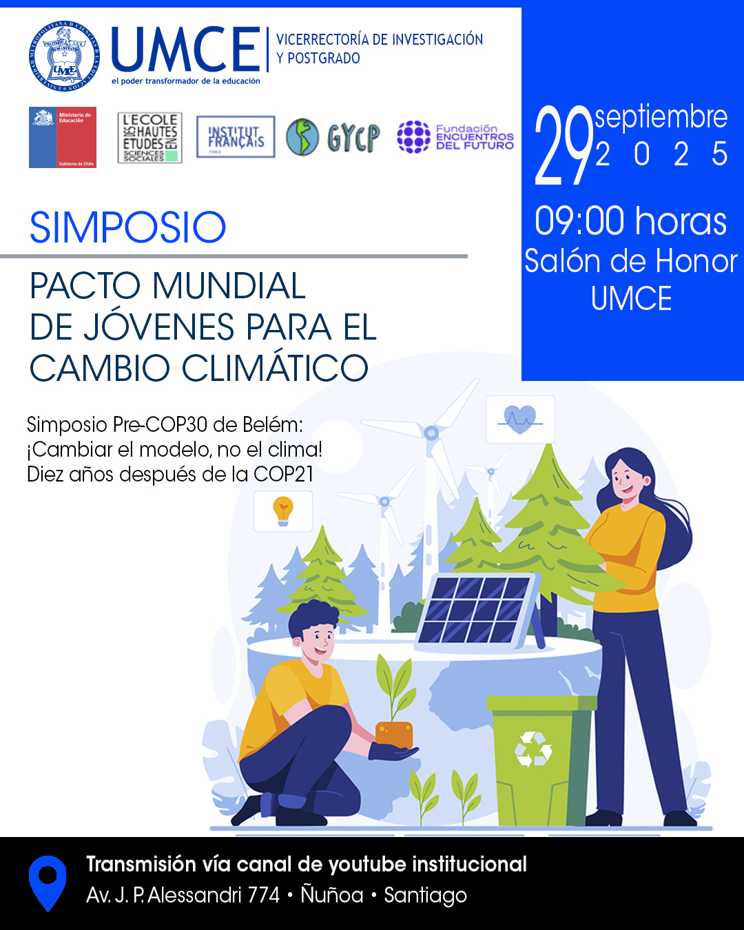 Conversatorio: cambio climático – Pacto mundial de jóvenes para el cambio climático