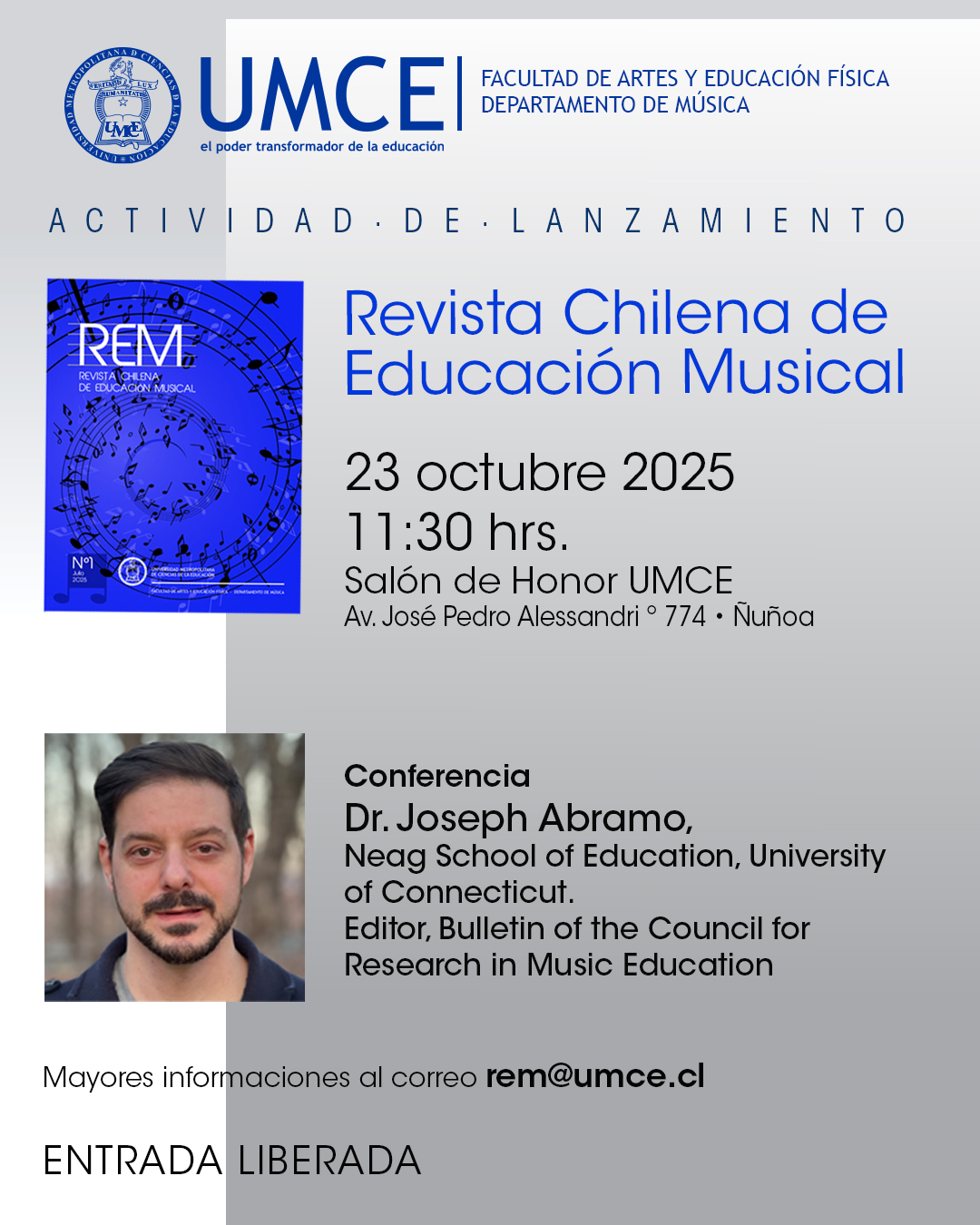 Lanzamiento Revista Chilena de Educación Musical