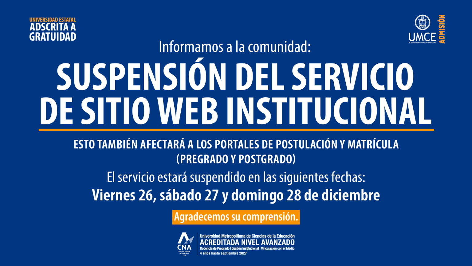 Slide Suspension Servicio Web