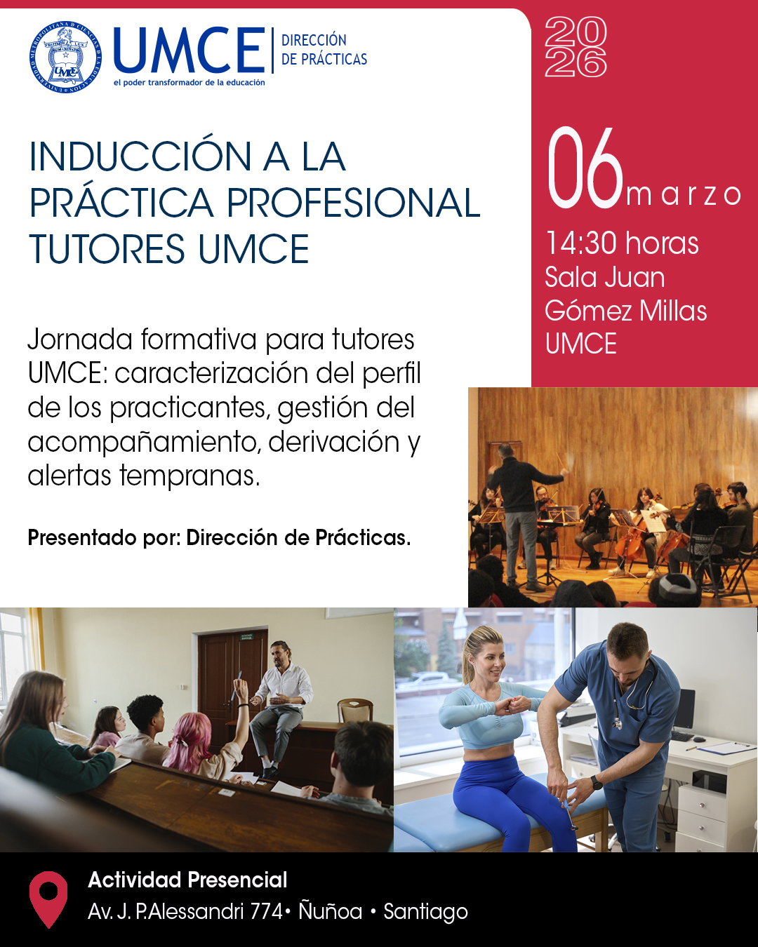 INDUCCIÓN A LA PRÁCTICA PROFESIONAL TUTORES UMCE INDUCCIÓN A LA PRÁCTICA PROFESIONAL TUTORES UMCE