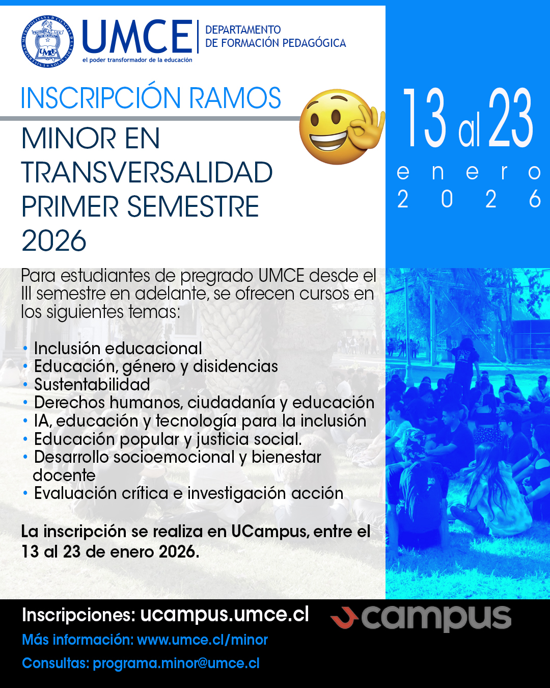 Cursos Minor I Semestre 2026