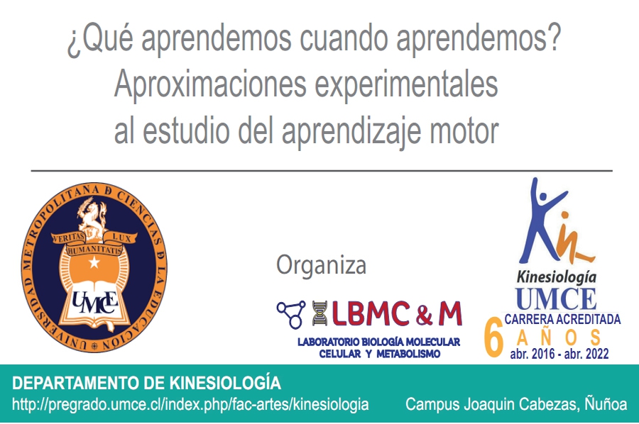 Kinesiología reunirá principales avances en investigación del área, en Ciclo de Seminarios abierto 151e7f346a3cc480c1121a28cdb2ea01 791