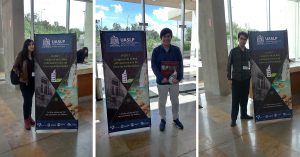 Valentina Domínguez, Felipe Rivera y Ángelo Neira.