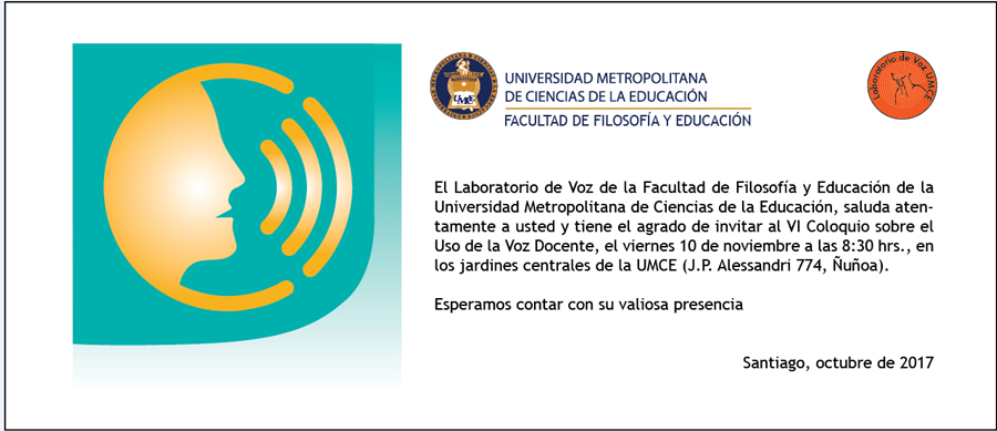 10 de noviembre: VI Coloquio uso de la Voz en la Docencia en la UMCE UMCE — col voz2 055
