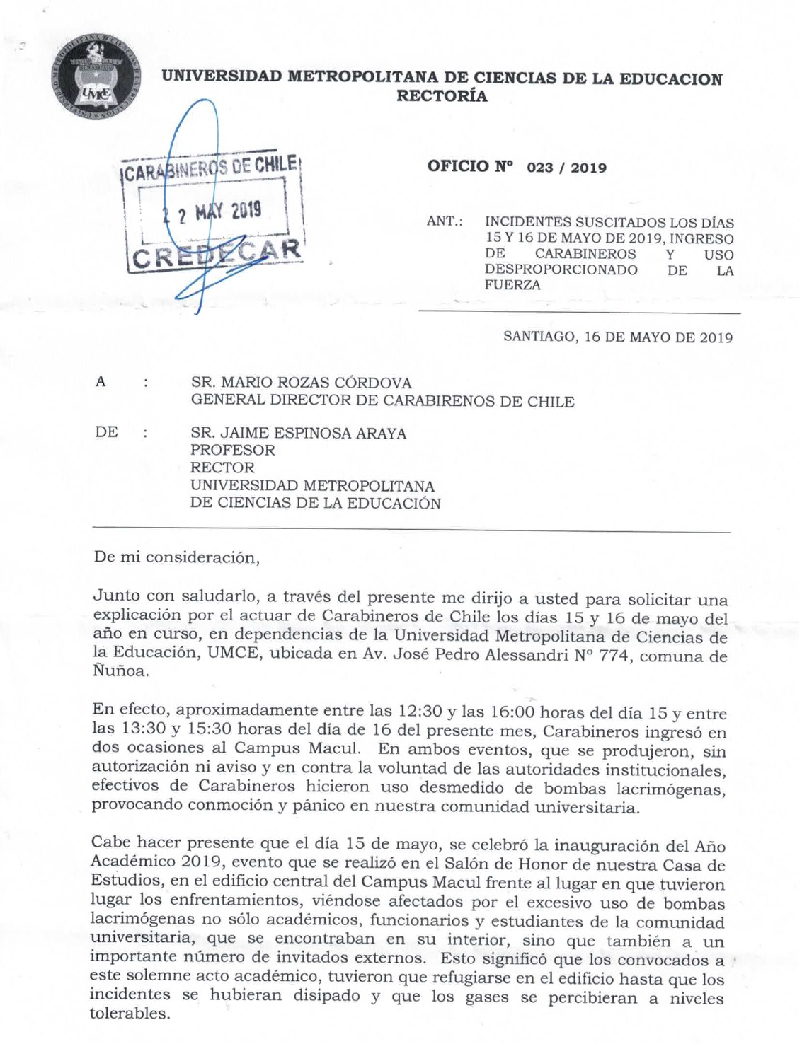 UMCE &mdash; oficio pagina 1 079