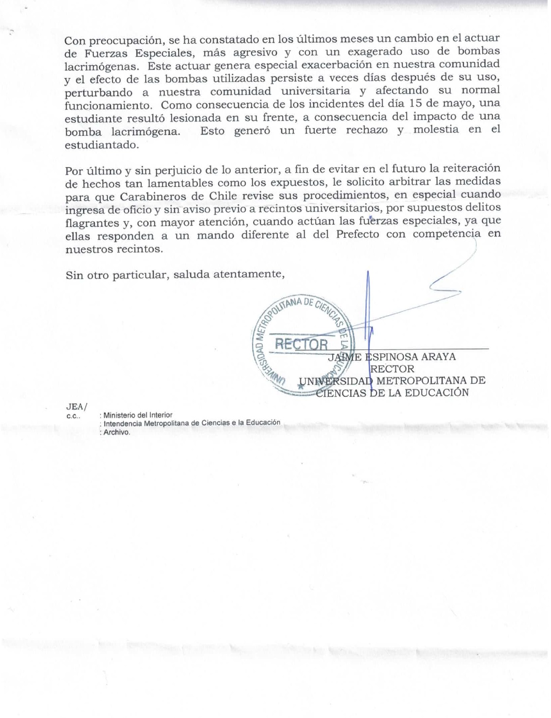 UMCE &mdash; oficio pagina 2 403