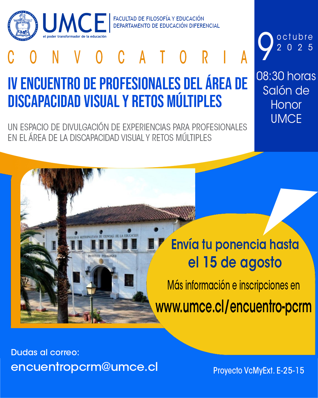 IV Encuentro de profesionales del área de discapacidad visual y retos múltiples