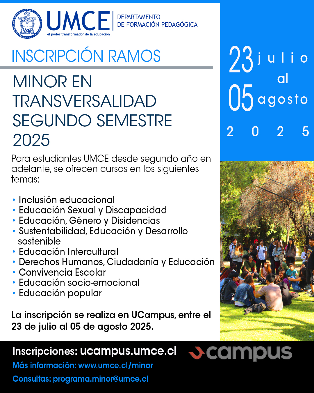 Cursos Minor II Semestre 2025