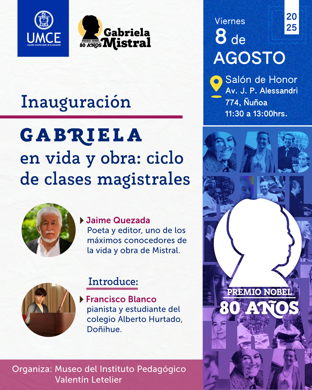 Gabriela en vida y obra: ciclo de clases magistrales