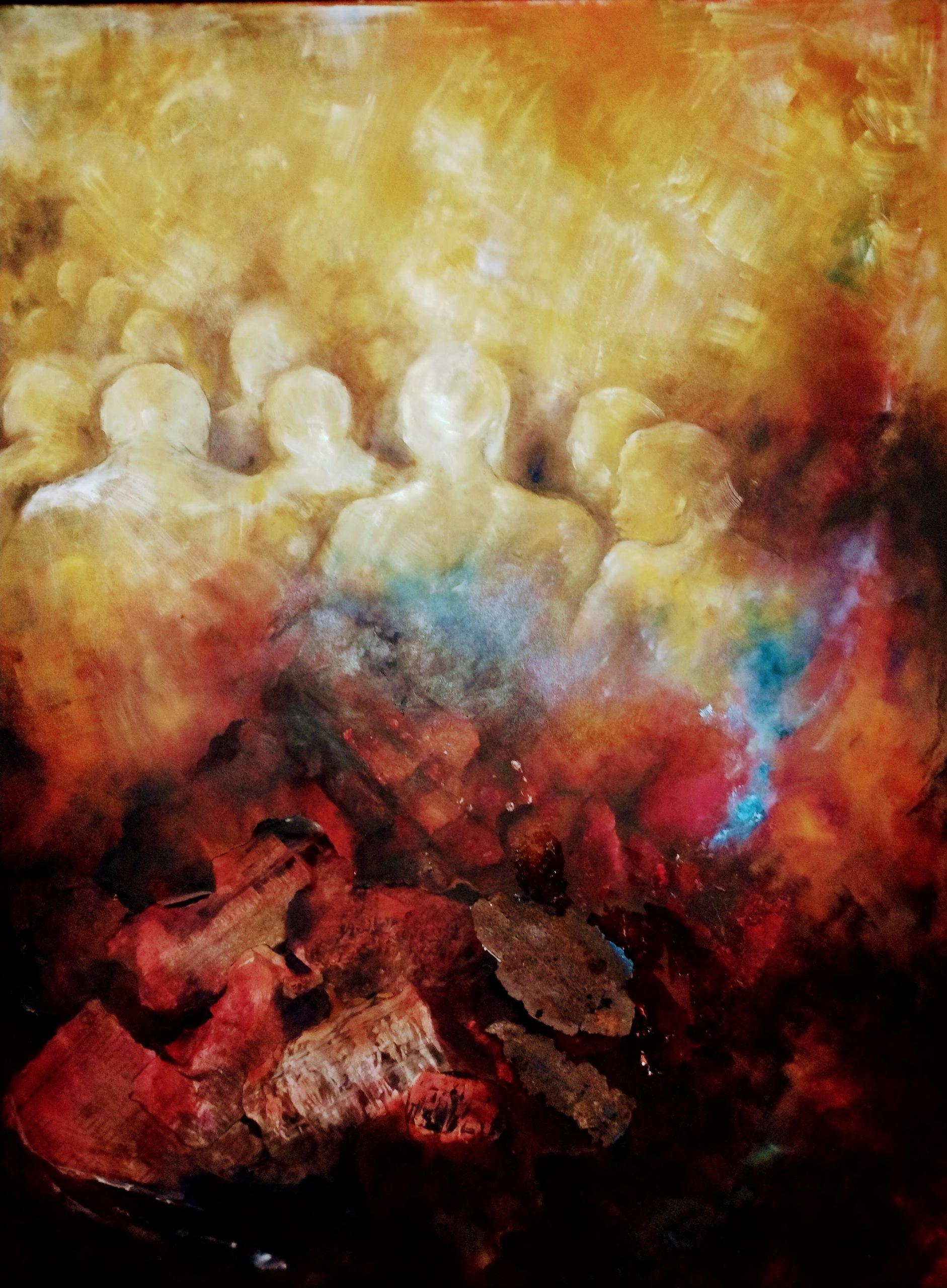 pintura de paula camus titulada La ceguera lúcida de la conciencia histórica