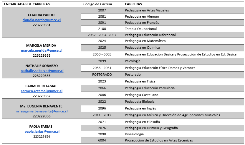 equipo registro curricular