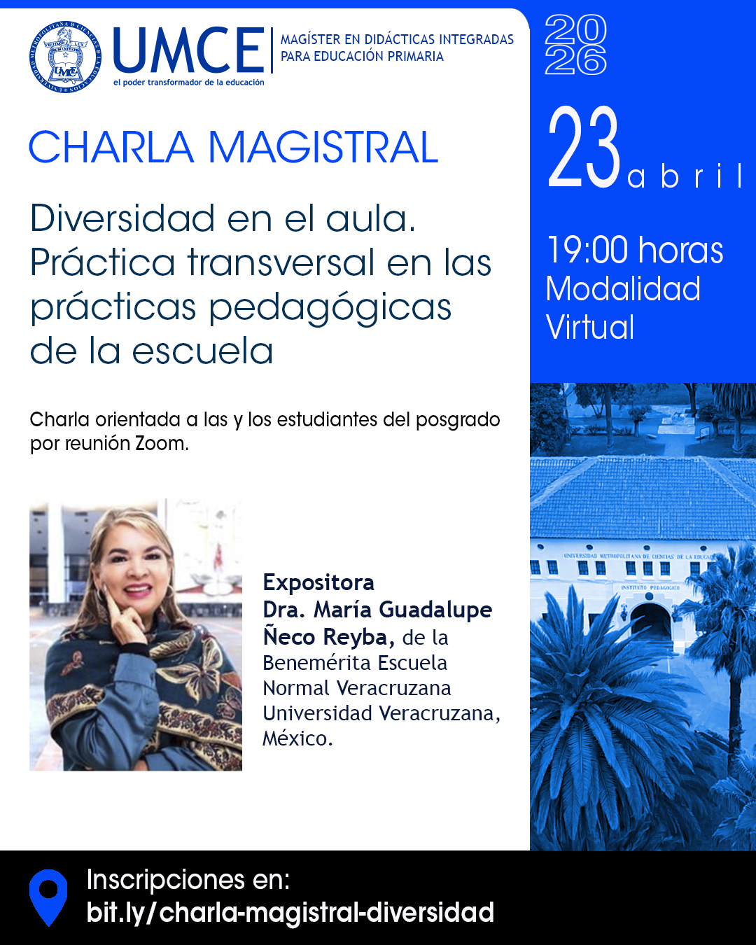 Charla magistral – Magíster en Didácticas