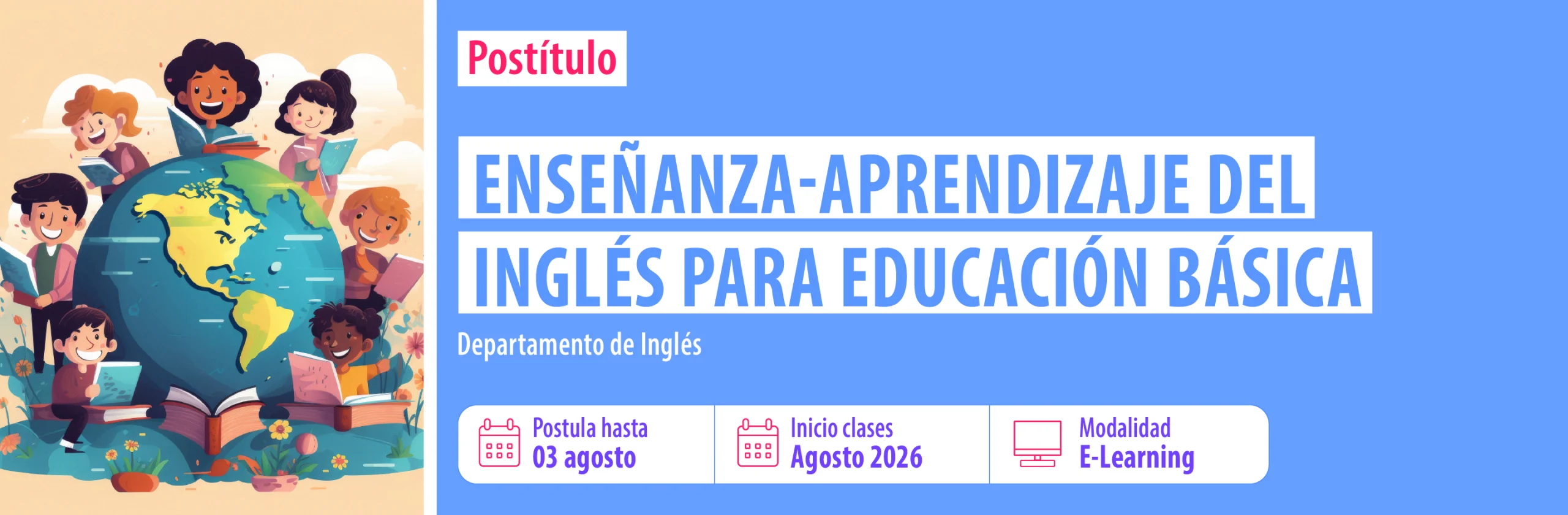 1 Banner Postitulo Enseñanza Aprendizaje del Inglés para Educación Básica