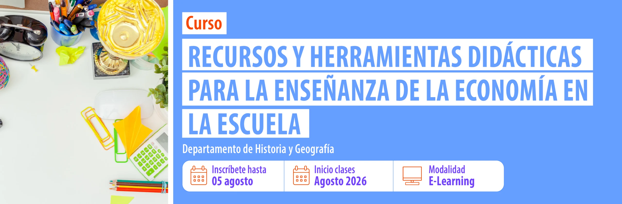 6 Banner Curso Recursos y herramientas didácticas para la enseñanza de la economía en la escuela