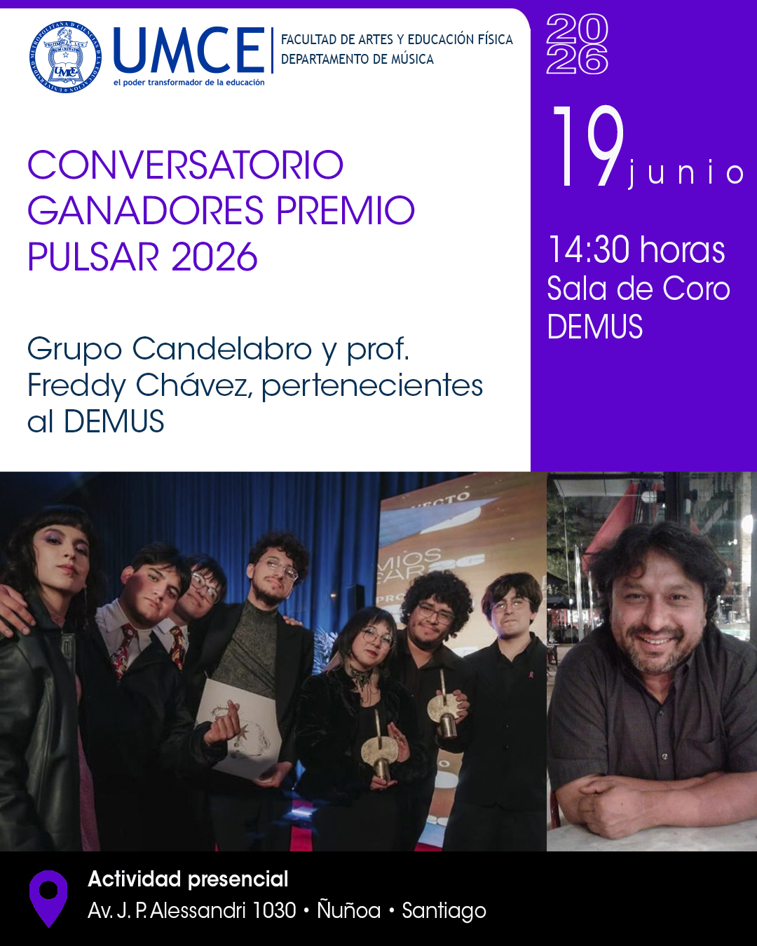 Conversatorio Ganadores premio Pulsar 2026 Conversatorio Ganadores premio Pulsar 2026