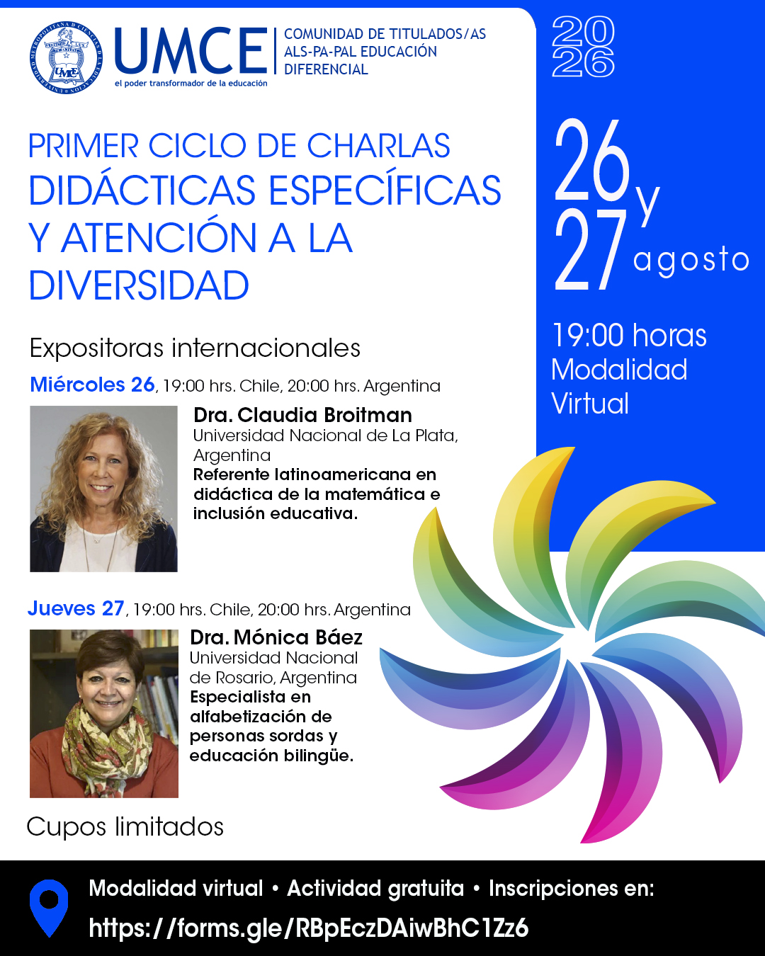 Primer Ciclo de charlas de Didácticas específicas y atención a la diversidad