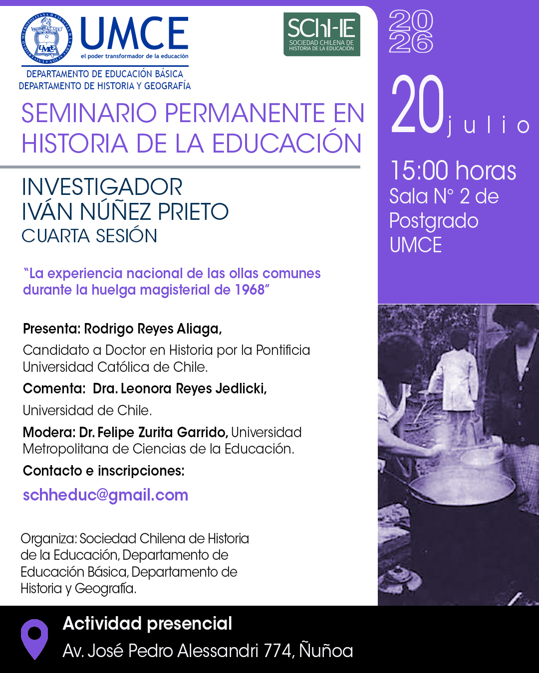 Seminario Permanente en Historia de la Educación Investigador Iván Núñez Prieto Seminario Permanente en Historia de la Educación Investigador Iván Núñez Prieto