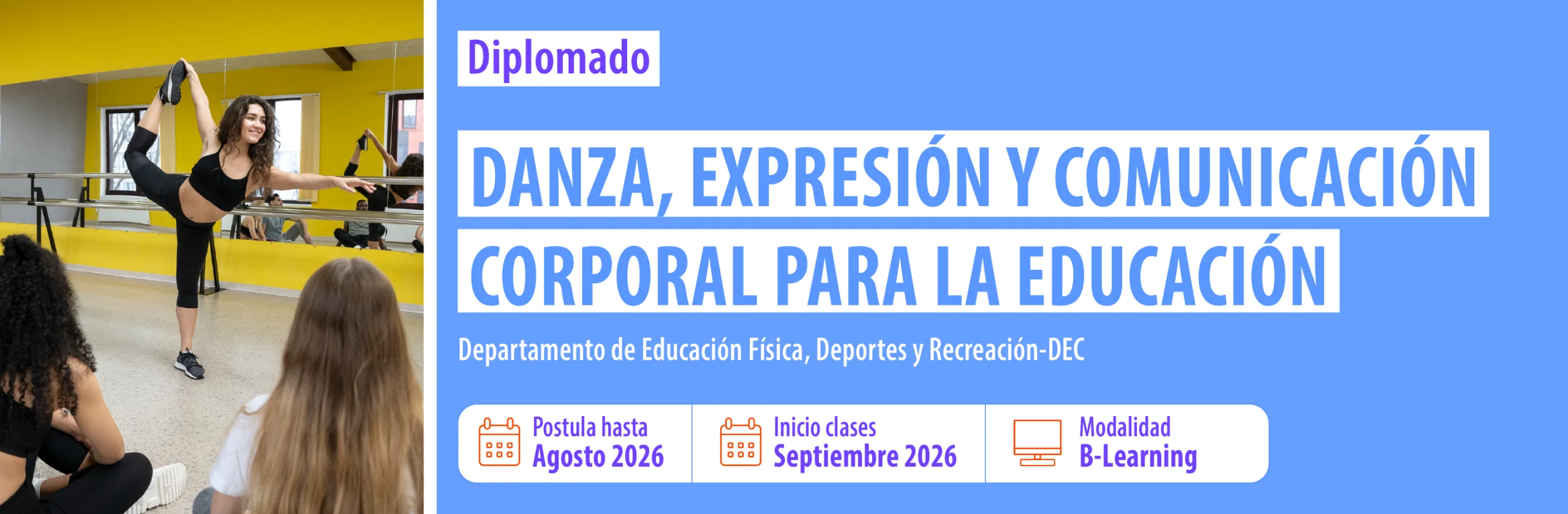 6 Banner Diplomado Danza, Expresión y Comunicación Corporal para la Educación
