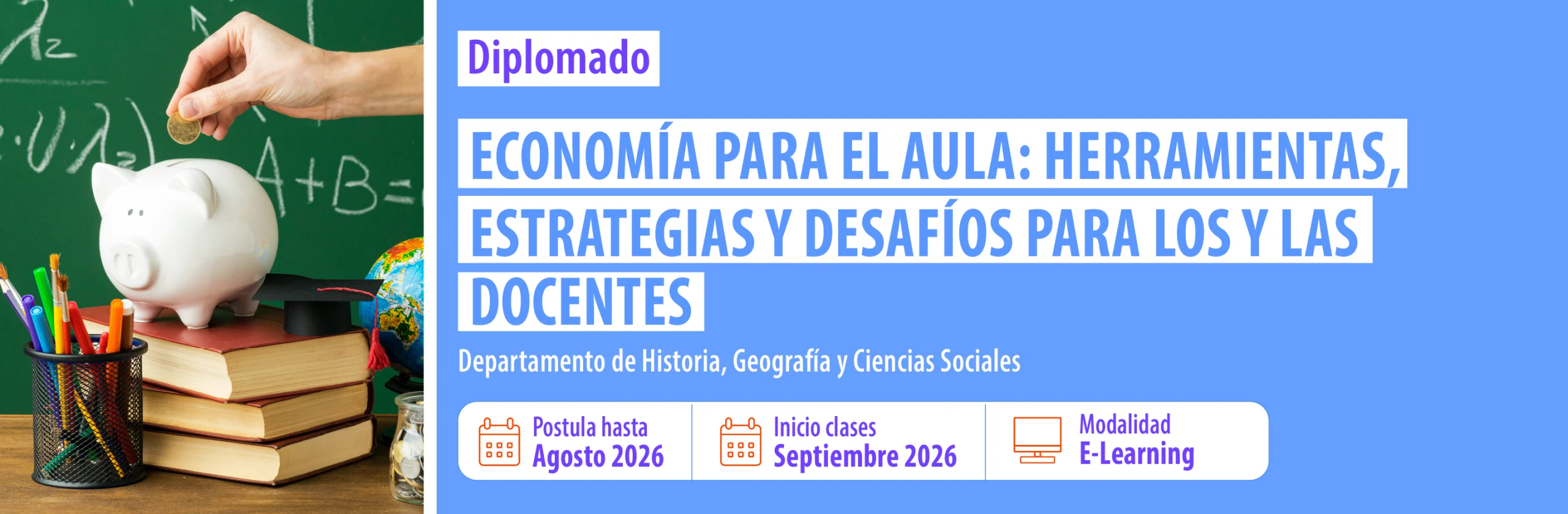 8 Banner Diplomado Economía para el Aula Herramientas, Estrategias y Desafíos para los y las docentes