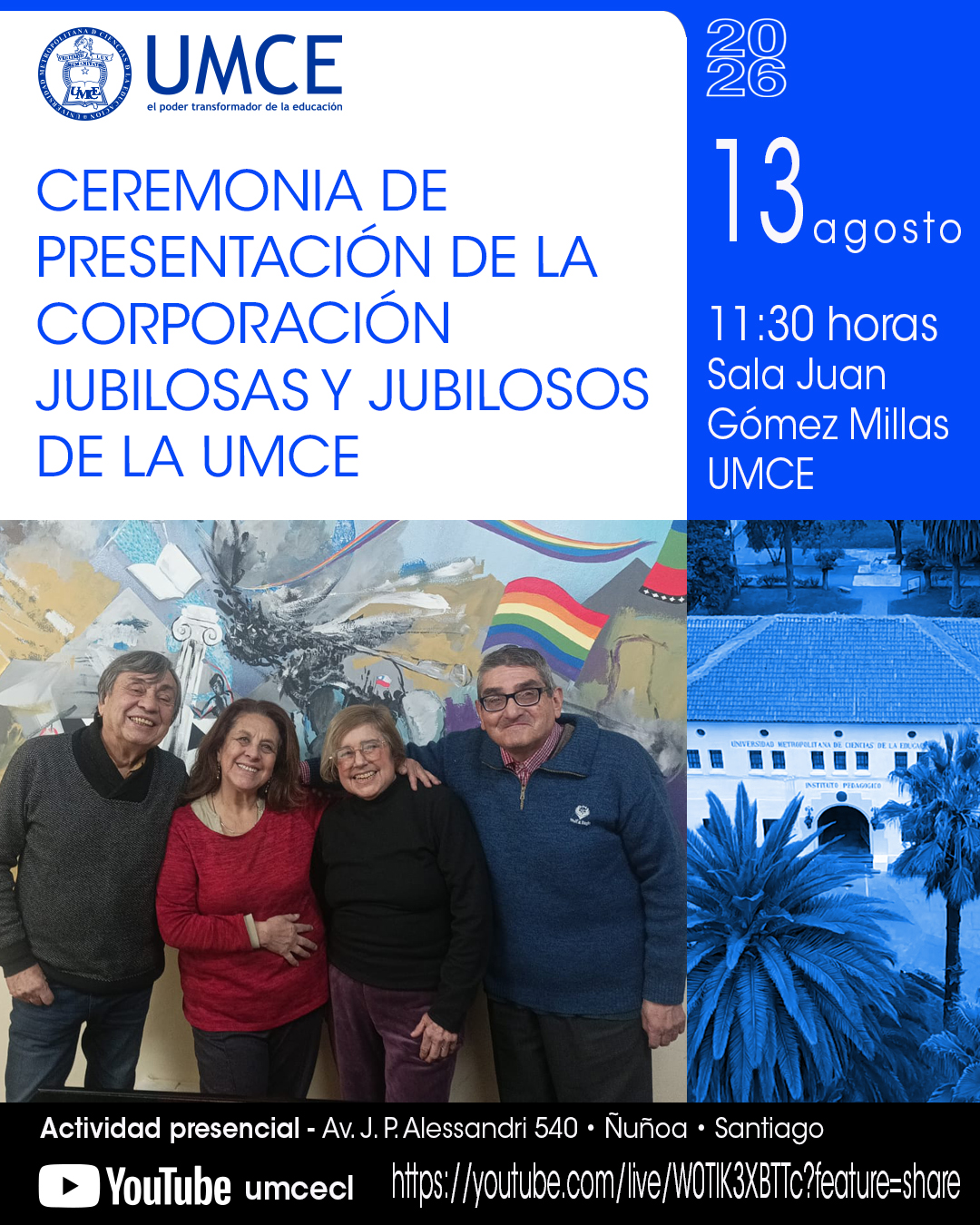 Ceremonia de presentación de jubilosos